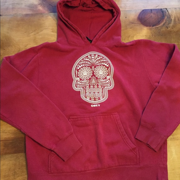Obey Tops - Sugar Skull Hoodie
